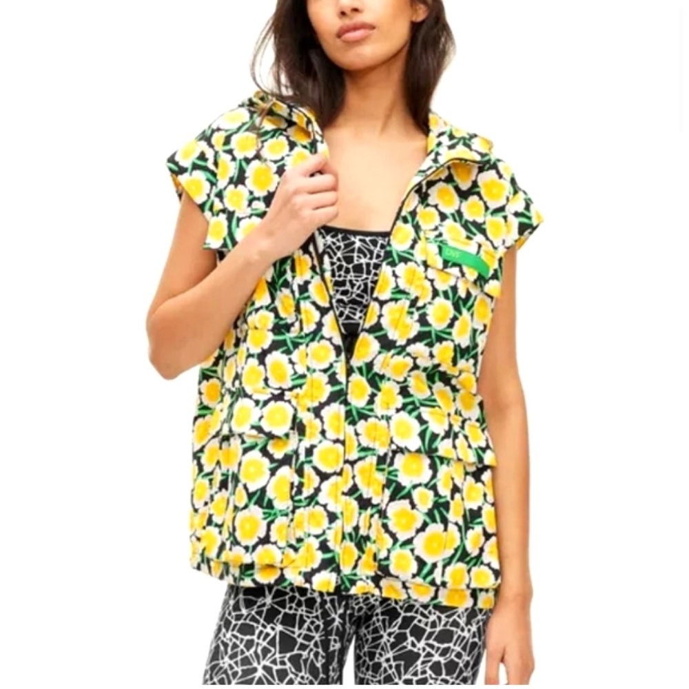 DIANE VON FURSTENBERG X TARGET POPPY SHORT SLEEVE HOODED VEST